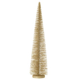 Sapin de Noël décoratif J-Line - plastique - or clair - grand