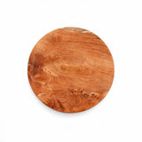 Assiette ronde en racine de teck - XS