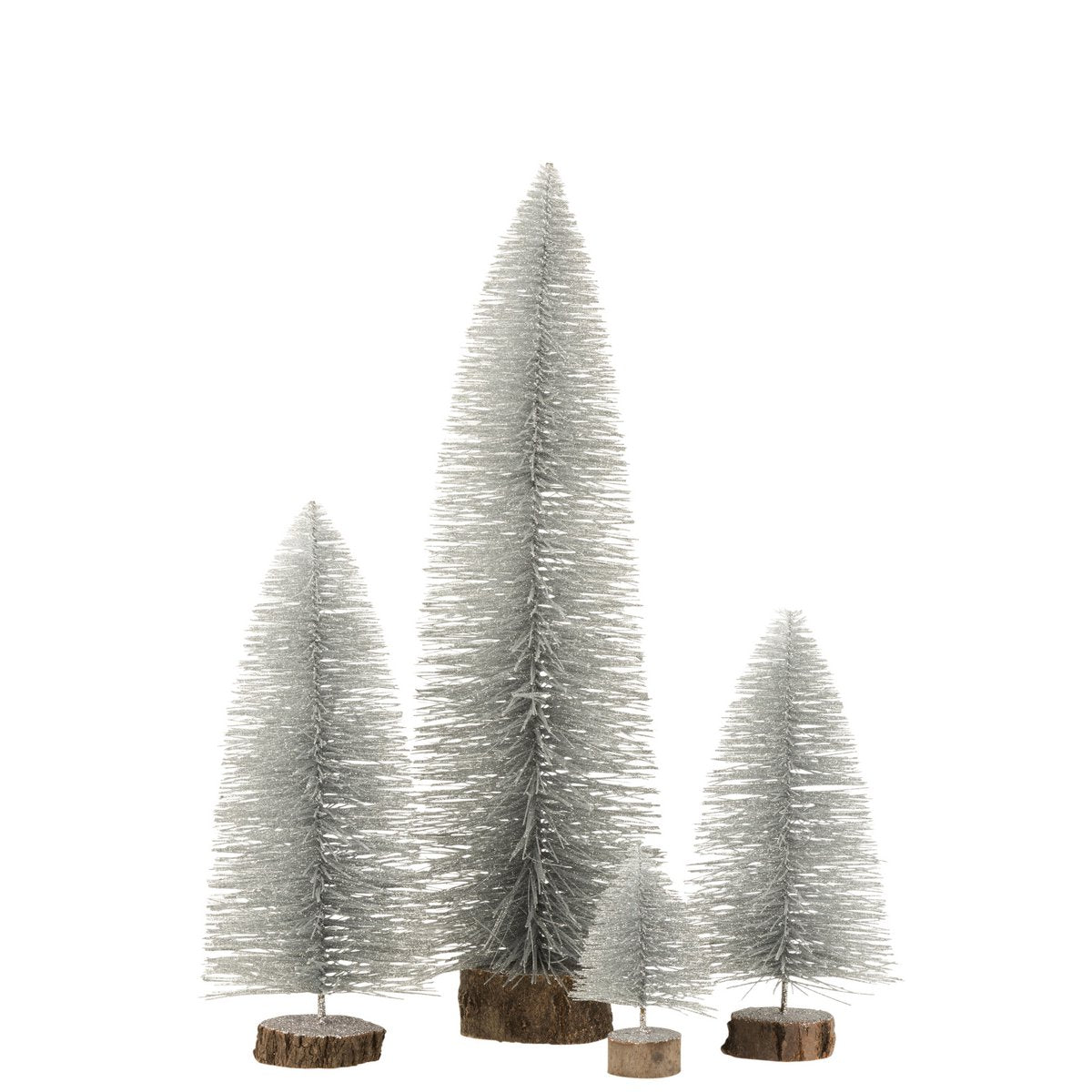 Vue de profil du sapin de Noël J-Line, finition brillante