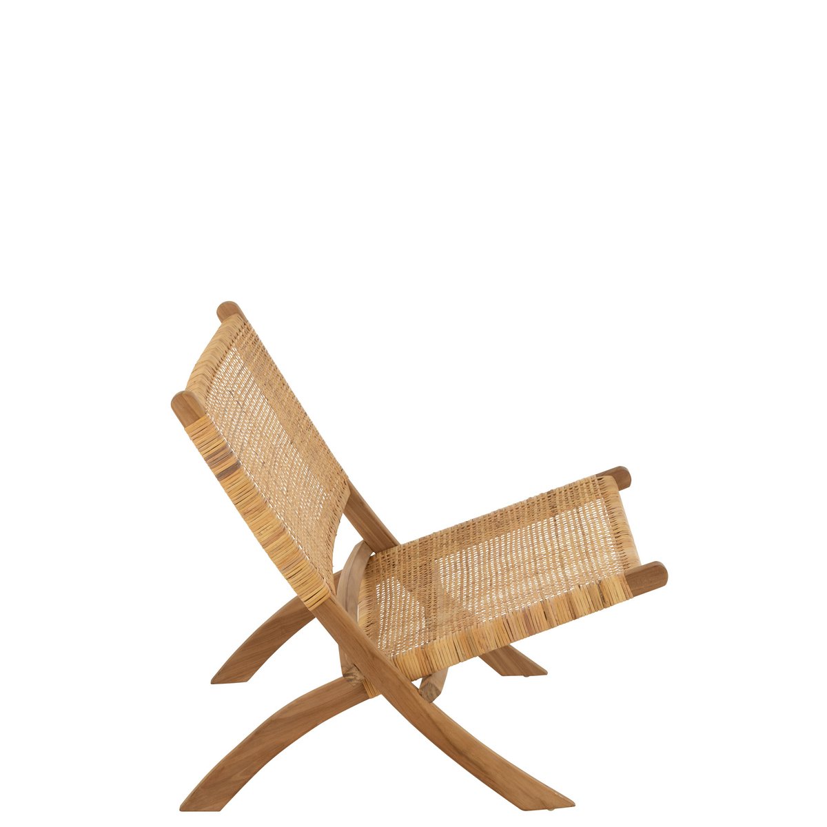 Détail du fauteuil Ploistoel en rotin, texture naturelle