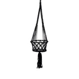 Le Support pour Plantes en Macramé - Noir - L