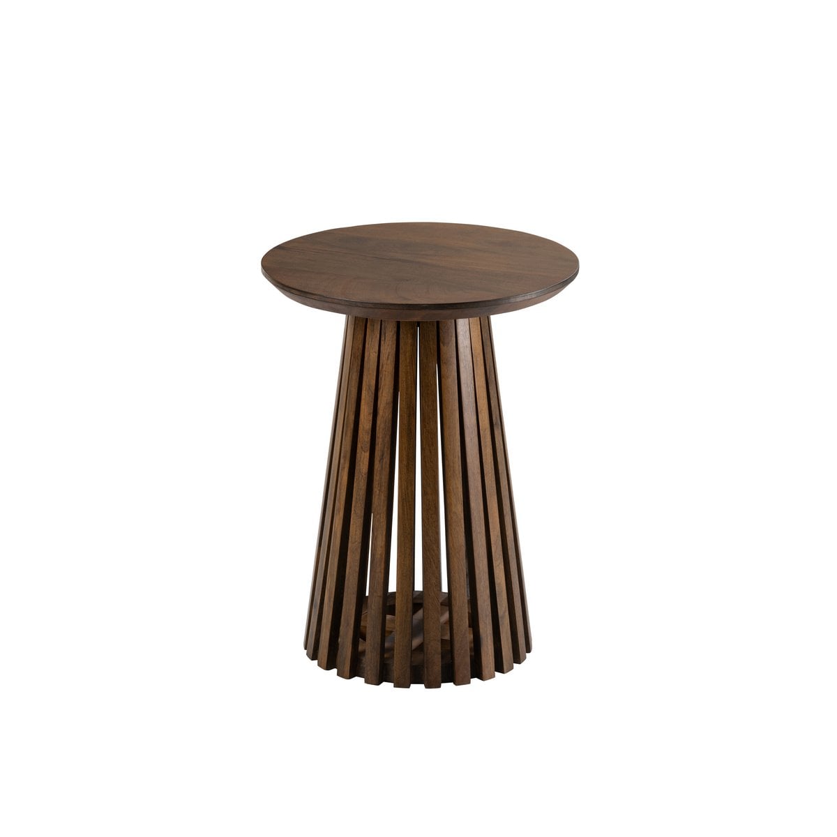 Table Vincent en bois, mise en scène dans un salon chic.