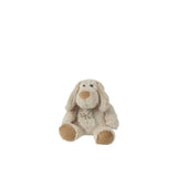Détail du chien en peluche J-Line, textile doux, style classique