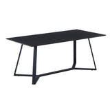 Détail du plateau en MDF de la table à manger