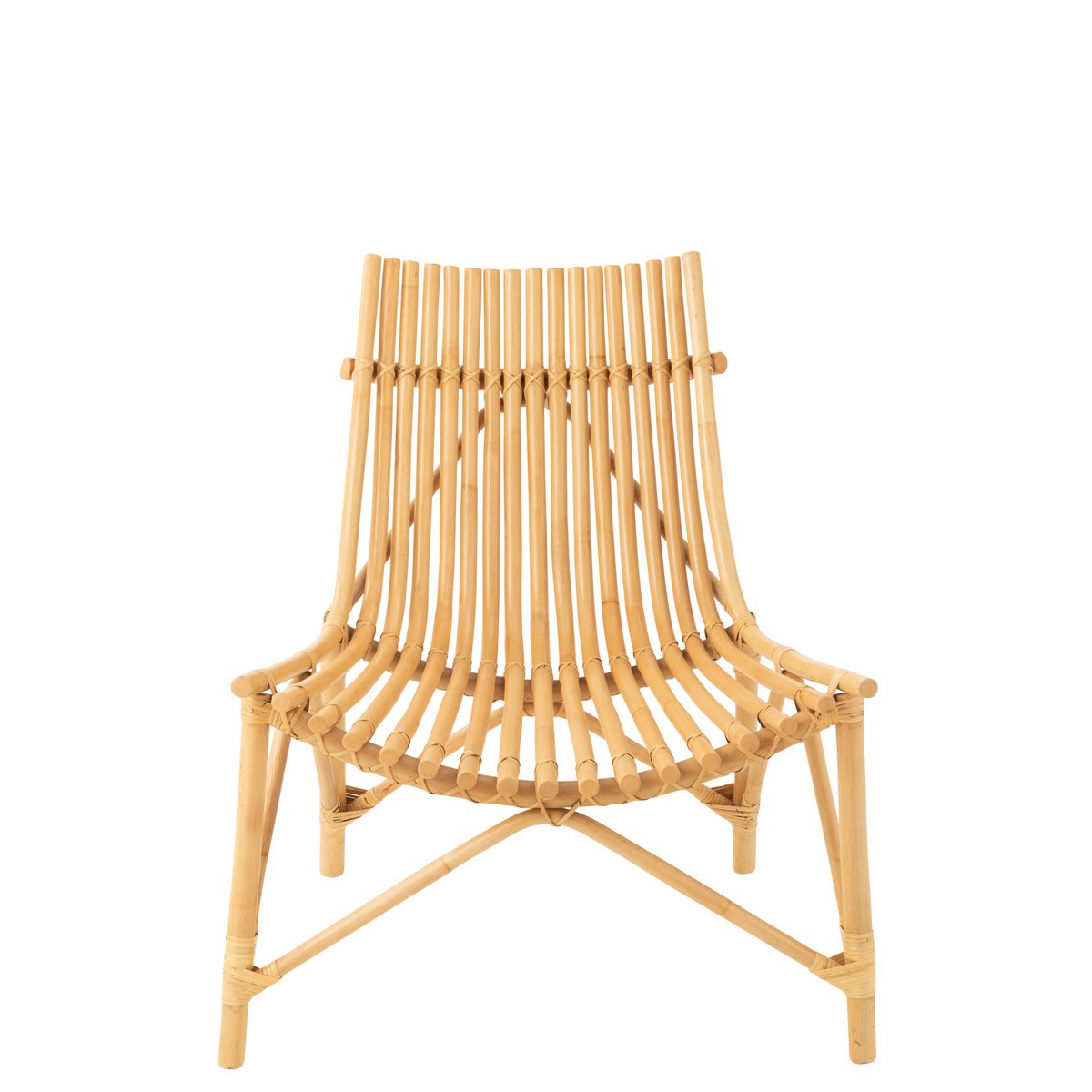 Chaise J-Line en jute naturel vue de face