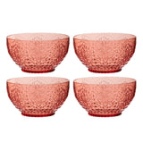 Détail des bols en plastique rouge de la boîte J-Line