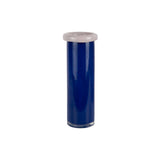 Vase Plié XXL en verre bleu avec forme ludique