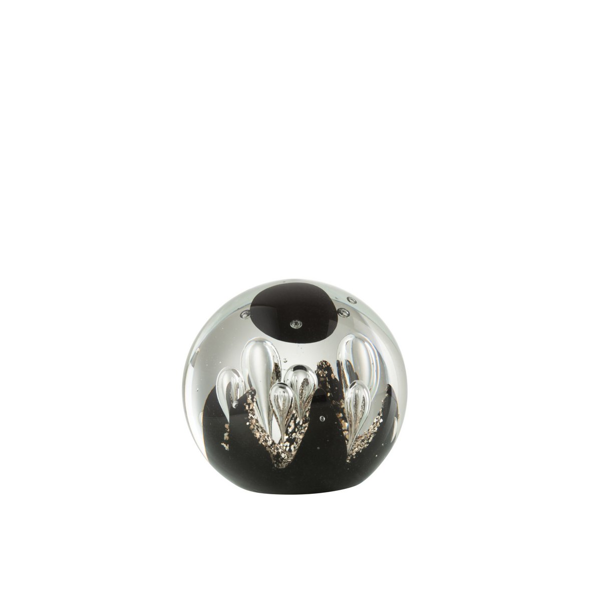 Presse-papier J-Line Magic - verre - or/noir - moyen
