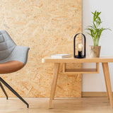 Lampe à poser en métal "Faro" h: 28,5cm noir