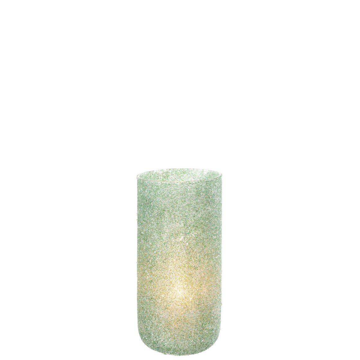 Bougeoir J-Line Fore en verre vert - vue avant