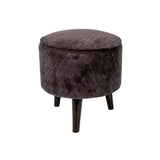 Velvet Pouf paola bleu / gris dia 40