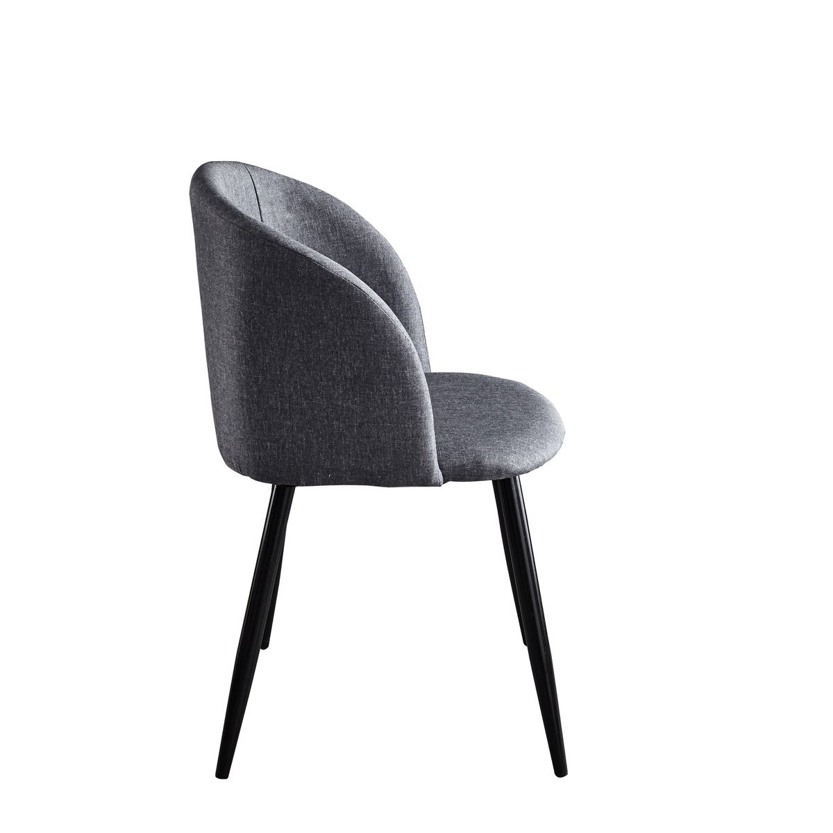 Détail du cadre en acier du fauteuil moderne.