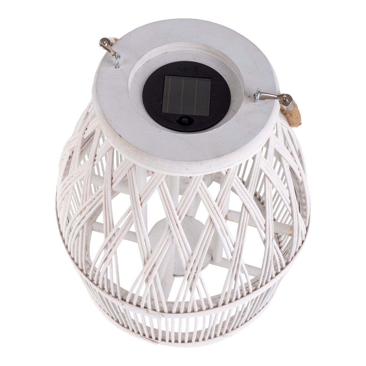 Détail du rotin naturel de la lampe solaire Korbinian
