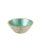 Bol J-Line Mosaic en bois vert, vue de face