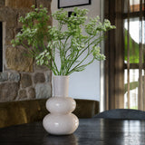 Vase Lindi Elite en verre ivoire