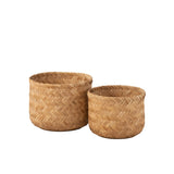 Panier J-Line en bambou naturel, lot de 2, vue d'ensemble