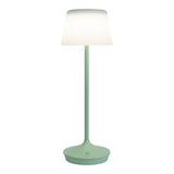Lampe de batterie solaire "Emmi" 38 cm de haut, parapluie Ø 13 cm, métal dans la menthe et le plastique blanc, pour la zone extérieure, cct.