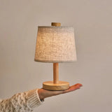 Lampe rechargeable en bois marron clair Rover