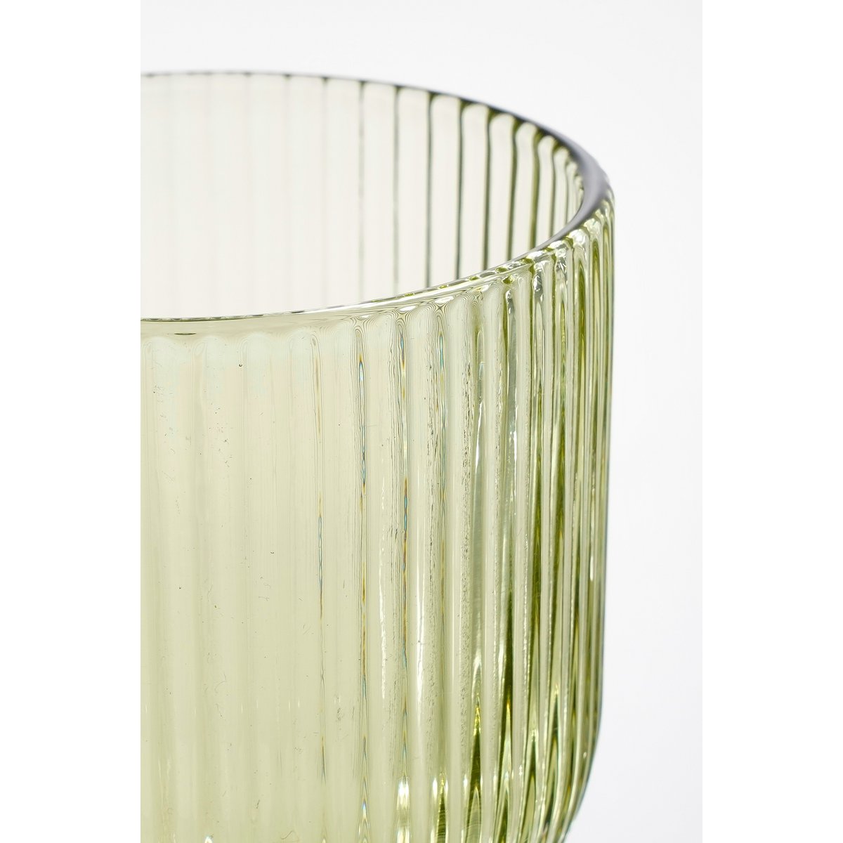 Service de verres à vin Merlot en verre vert clair, élégant et raffiné