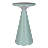 Lampe de table de batterie solaire "Palu" pour l'extérieur et à l'intérieur, en plastique en vert, 20 cm de haut