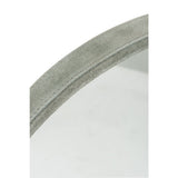 Détail du cuir vert du miroir J-Line Round