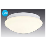 Détail du design du plafonnier LED Genève en métal blanc