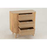 Armoire J-Line en bois naturel avec accessoires