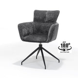 Tissu de fauteuil Evan Perfect Harmony Anthracite