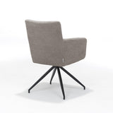 Joey Armchair Fabric Retro Bliss Taupe Frame noir