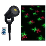 Laser extérieur espion avec projecteur, brochette en plastique, coloré, avec LED intégrée, projecteur pour l'extérieur
