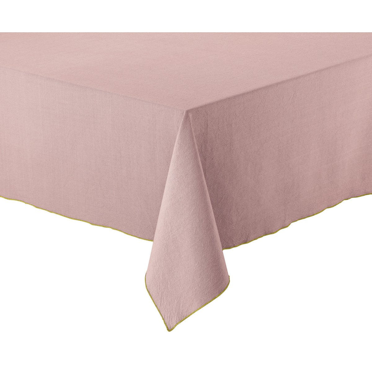 Nappe recyclée Grace Parme 140x140 en coton recyclé, couleur parme, élégante et chic
