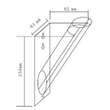 Vase J-Line, détail de la texture plastique transparente