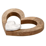 Déco Heart 27x21cm Figure en bois Masterbox 16 pièces Herzilein Mango-Old Aluminium