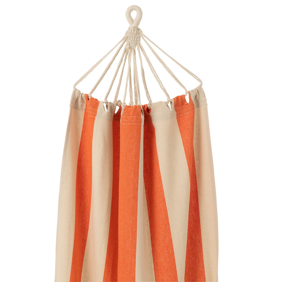 Détail des rayures du hamac J-Line en coton et polyester