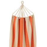 Détail des rayures du hamac J-Line en coton et polyester