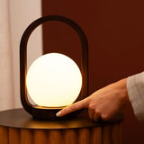 Lampe sans fil en bois marron foncé Skye