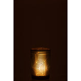 Détail de la lanterne J-Line Zigzag, texture du verre