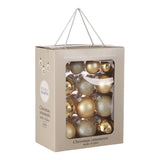 Set boules de Noël Boules en verre Champagne