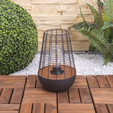 LED DECOL LED 27 cm de haut, en métal en noir, fermement construit - DED, décoration pour l'extérieur