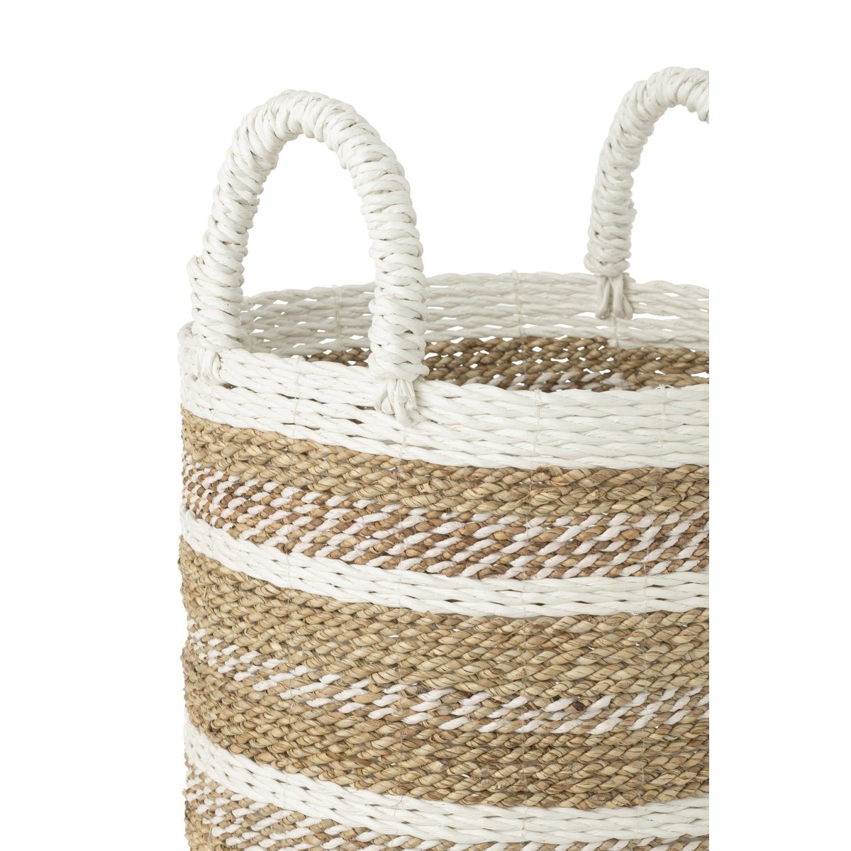 Détails des paniers Caro Raffia en raphia naturel