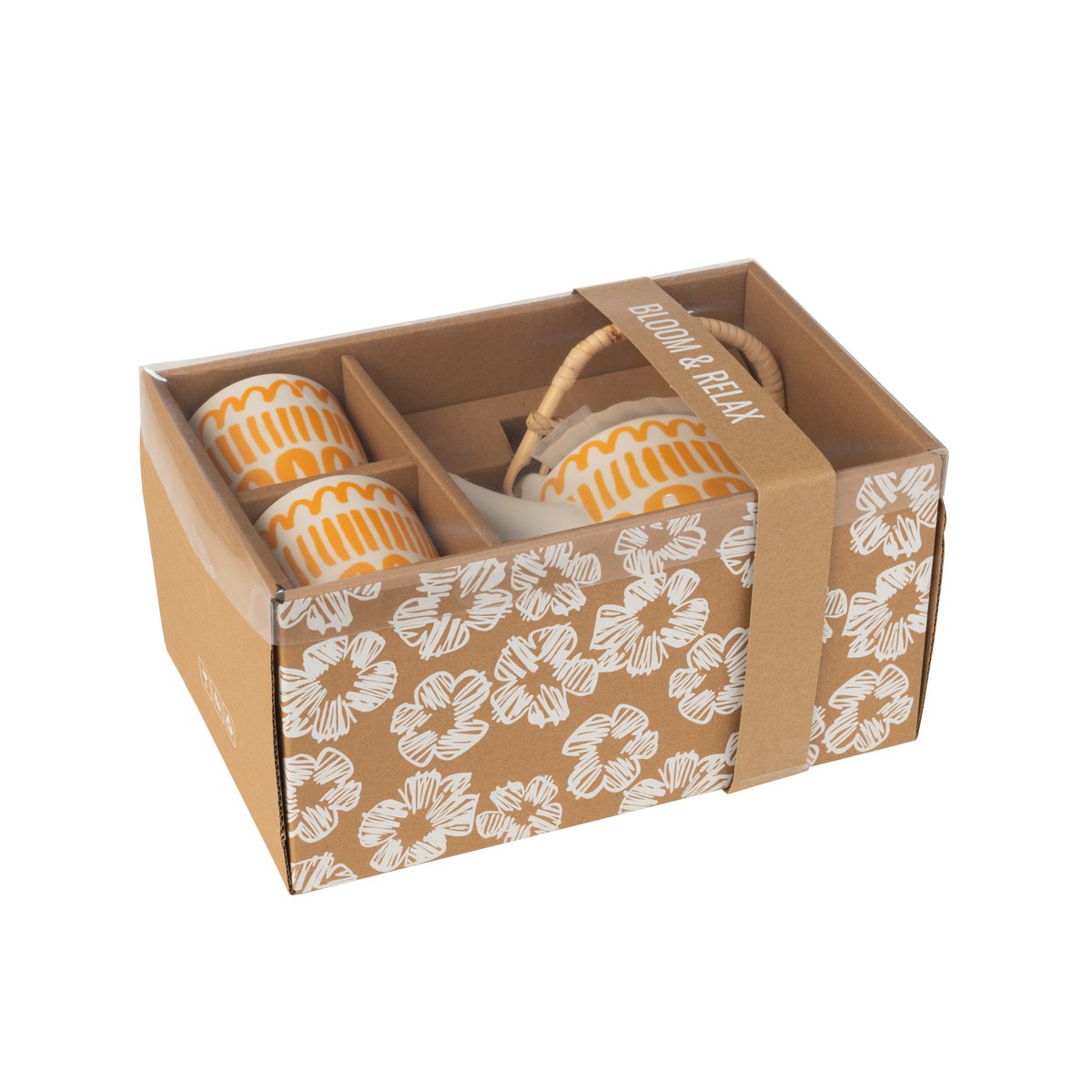 Ambiance chaleureuse avec le coffret de théières J-Line en céramique.