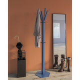 Gorillz Molto - Industriel - Porte-manteau sur pied - 14 patères - Bleu - Copie en métal