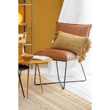 Coussin J-Line Brush Rectangle en situation dans un salon contemporain