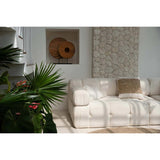 La Housse de Coussin Timbre en Raphia - Naturel