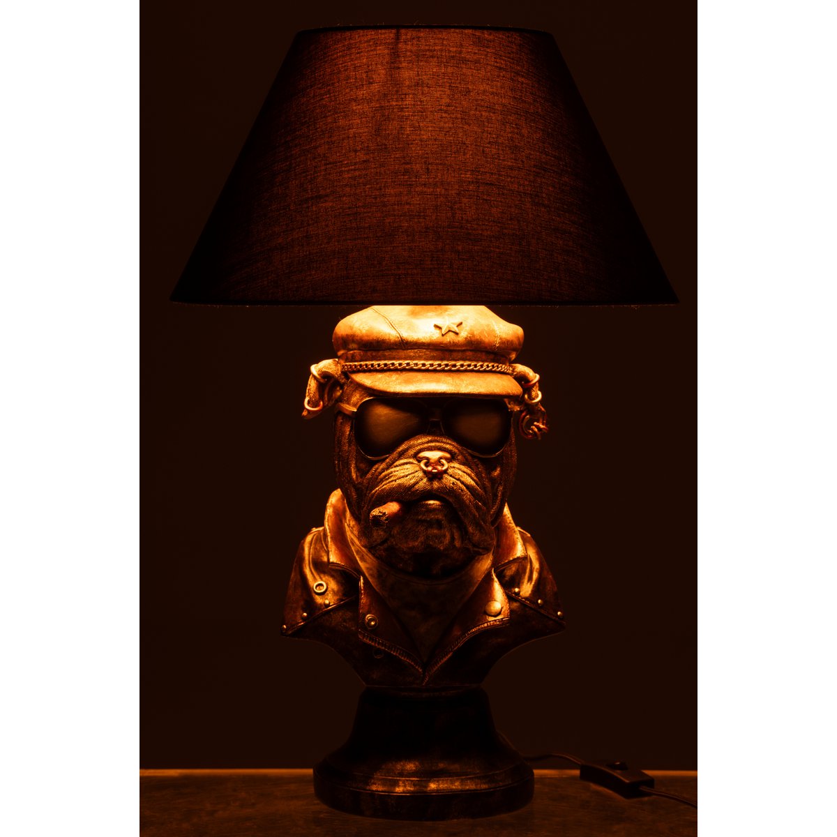 Détail de la lampe de table J-Line Owl - finition élégante