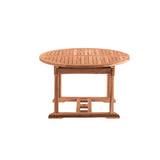 Table de jardin en teck avec rallonge