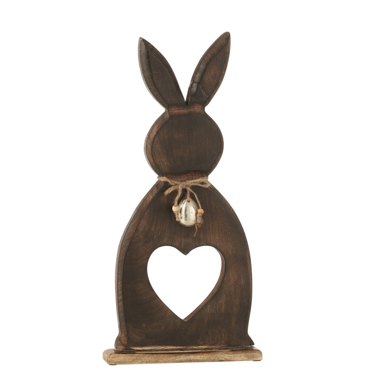Détail de la figurine Lapin Coeur J-Line, mettant en avant son design élégant.