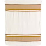 Détail du motif jacquard du plaid Gioia Ivoire