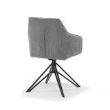 Blues Armchair - Ribstof Anthracite - Turning Poach
