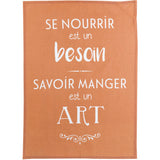 Torchon Savoir manger Caramel 50 x 70